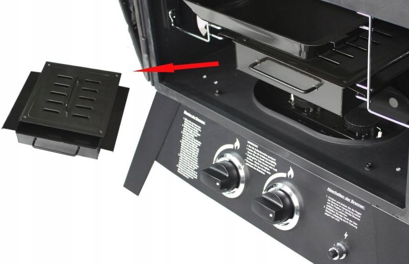 Røge- og gasgrill EL FUEGO Portland XXL, 1 stk.