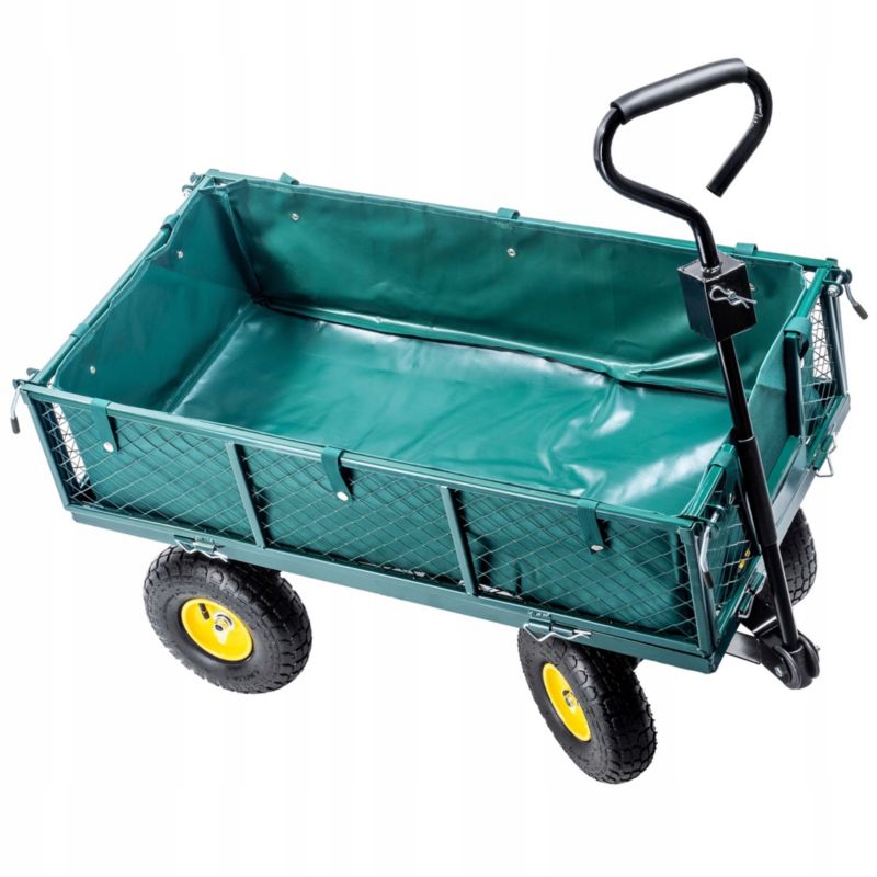 KADAX havevogn med presenning, transportvogn, strandvogn, trailer 300 kg, stor, 1 stk.