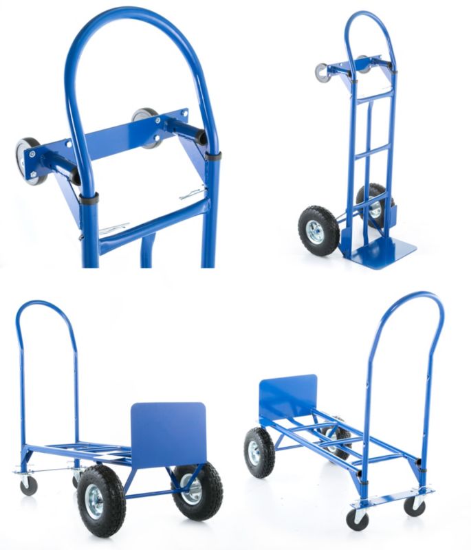 2-i-1 lager- og transportvogn med møllefunktion, 250 kg kapacitet, 1 stk