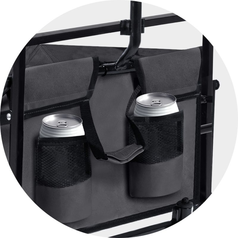 Humberg sammenklappelig transport- og strandvogn med justerbar baldakin, 90 kg kapacitet