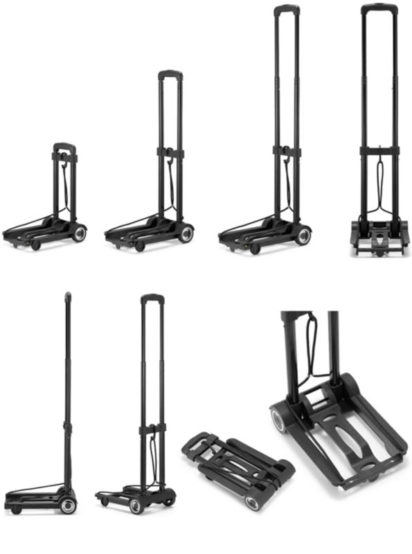 Sammenklappelig transportvogn HIGHER til indkøb, 40 kg kapacitet, 1 stk.