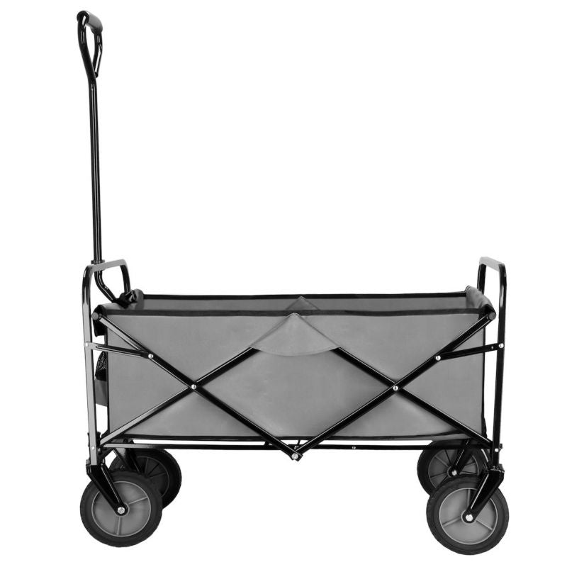 Sammenklappelig have-transportvogn Springos 80 kg grå-sort 1 stk.