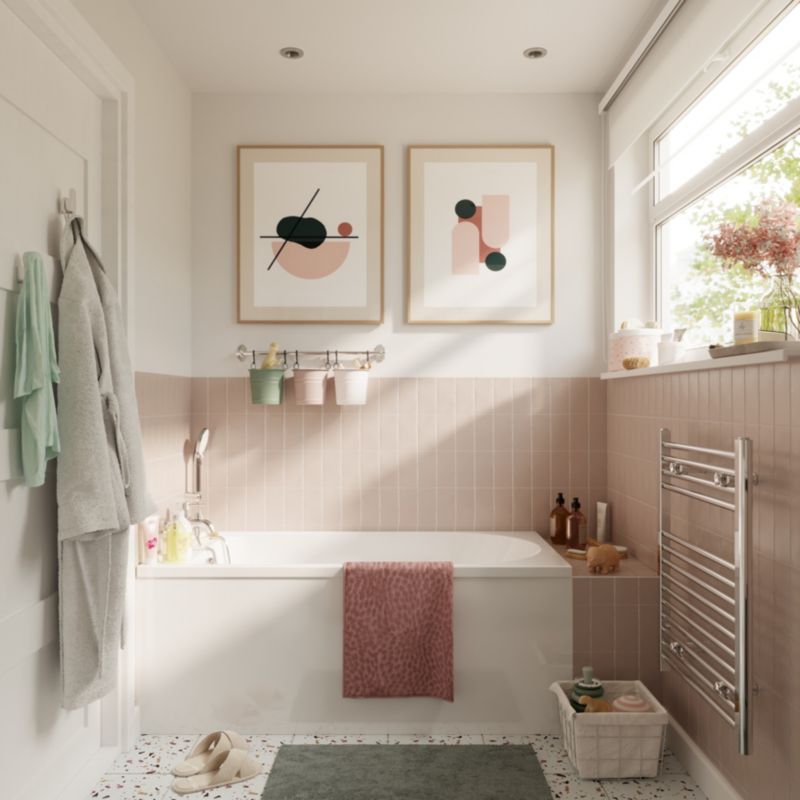 GoodHome Cavally akrylbadekar 140 x 70 cm hvid