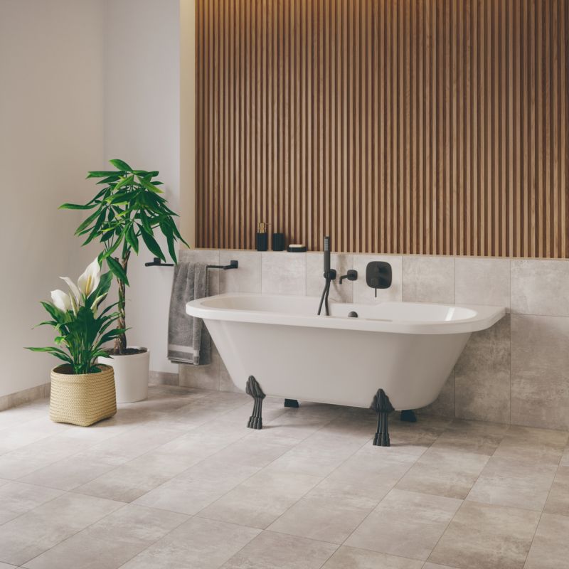 GoodHome Emba akrylbadekar 170 x 80 cm hvid