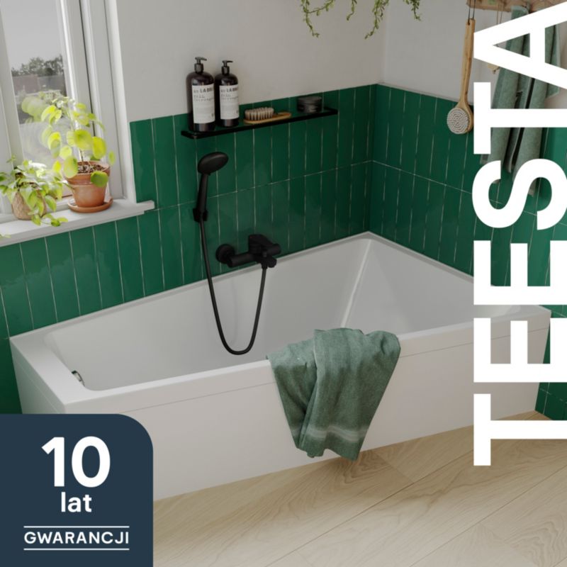 GoodHome Teesta højre akrylbadekar 150 x 90 cm