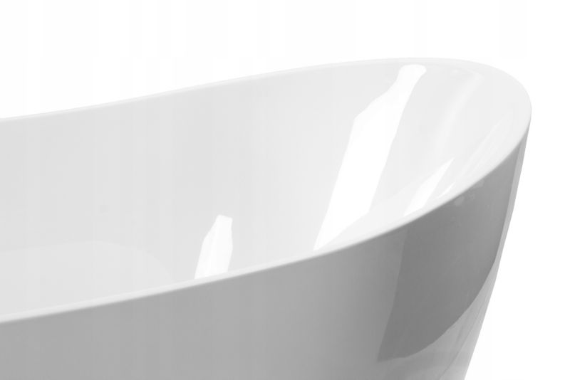 Fritstående badekar Corciano Malta 150x80 cm med sølvdetaljer 1 stk.