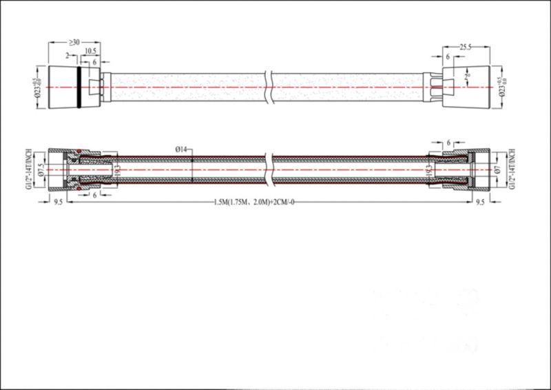 GoodHome SH8 PVC bruserslange 1,5 m
