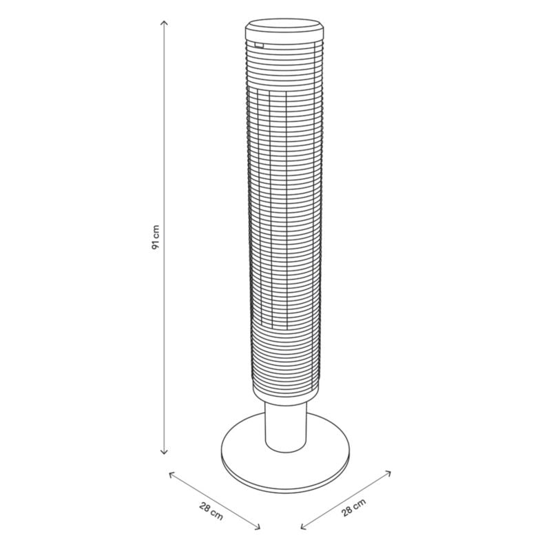 GoodHome søjleventilator 45 W