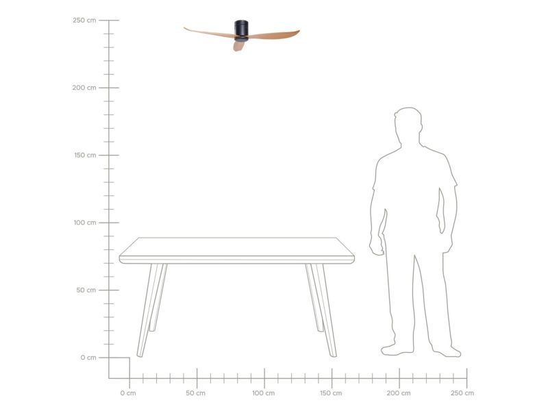 Malad sort loftventilator 1 stk.