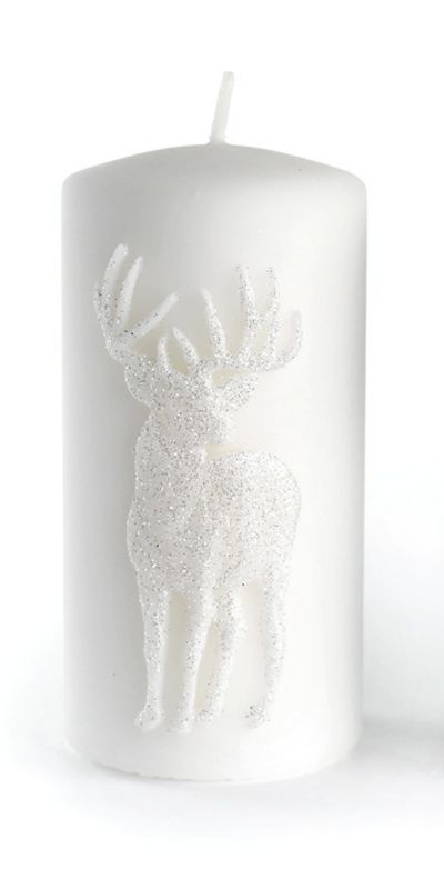 MONDEX hjertelys 70 x 100 x 70 mm hvid 1 stk.