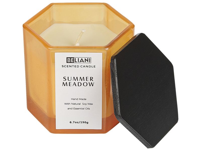 Duftlys med duftpinde Classy tint Sojavoks Friske noter 1 sæt