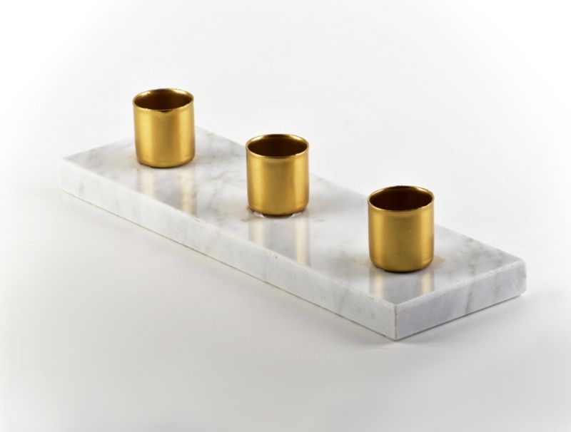 MONDEX CEDRIC lysestage 205 x 45 x 70 mm i guld, 1 stk.