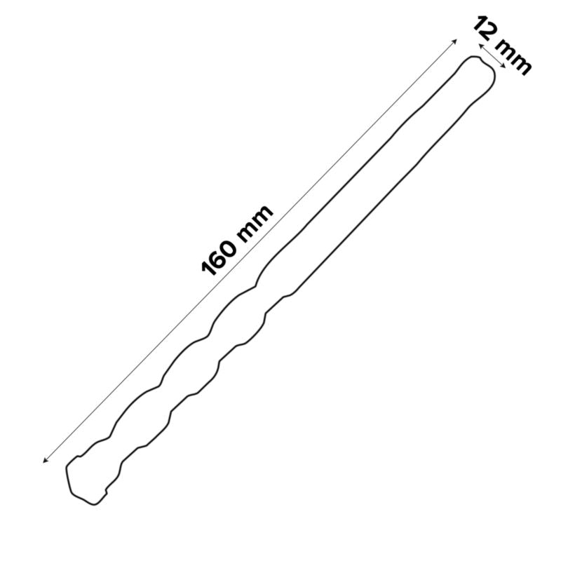 SDS-plus universal borekrone til beton 12 x 160 mm
