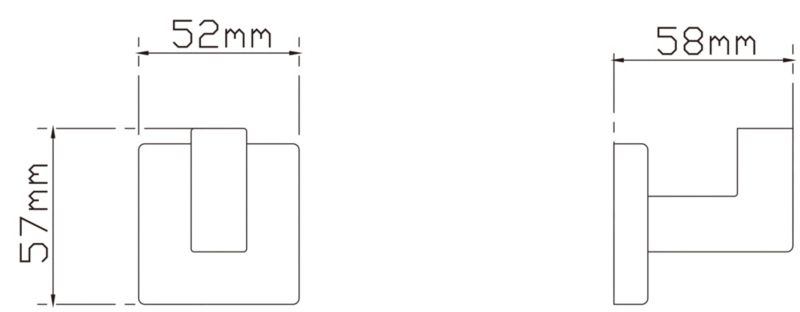 GoodHome Alessano håndklædeophæng i sølv