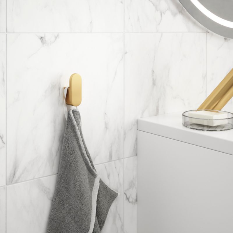 GoodHome Graphene guldfarvet håndklædekrog