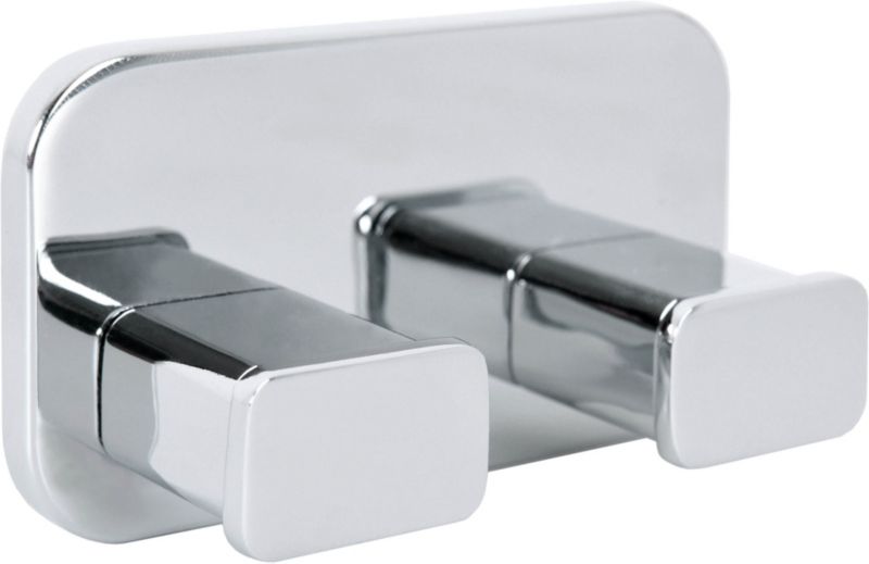 Dobbelt håndklædekrog Bisk Tore krom