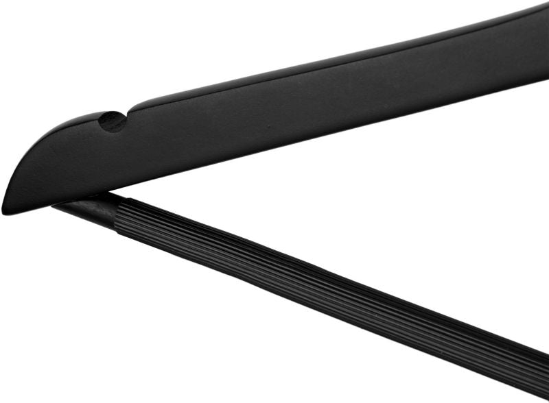 Sort træbøjle, 5 stk.