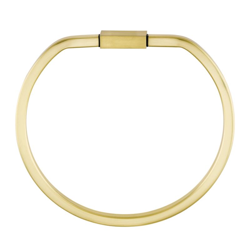 GoodHome Elland ovalt håndklædeophæng i børstet messing