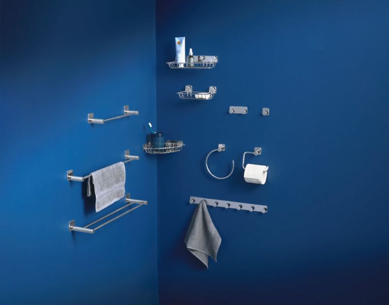 GoodHome Koros håndklædeholder 60 cm krom