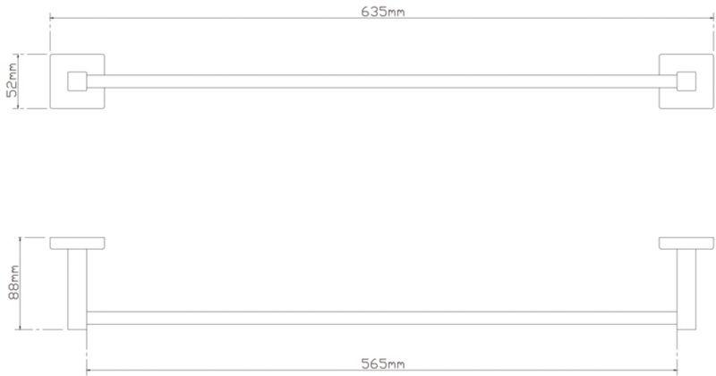 GoodHome Alessano håndklædeholder 60 cm