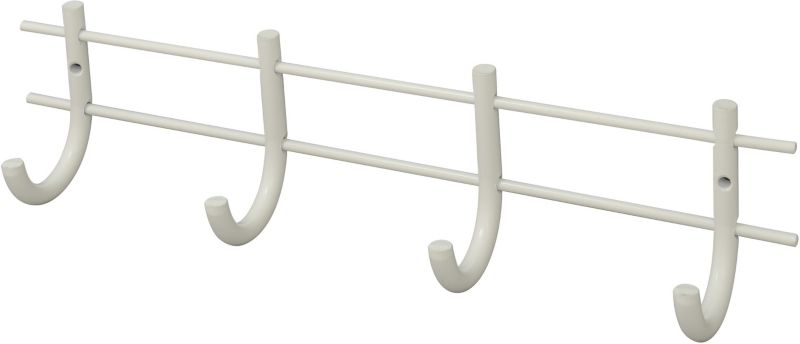 Lille hvid firedobbelt håndklædekrog