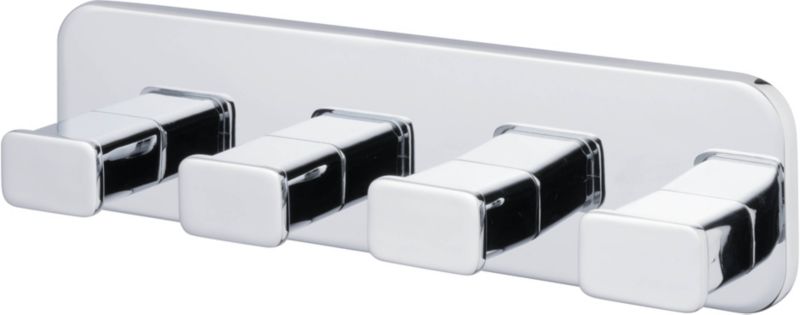 Bisk Tore krom firedobbelt håndklædeholder