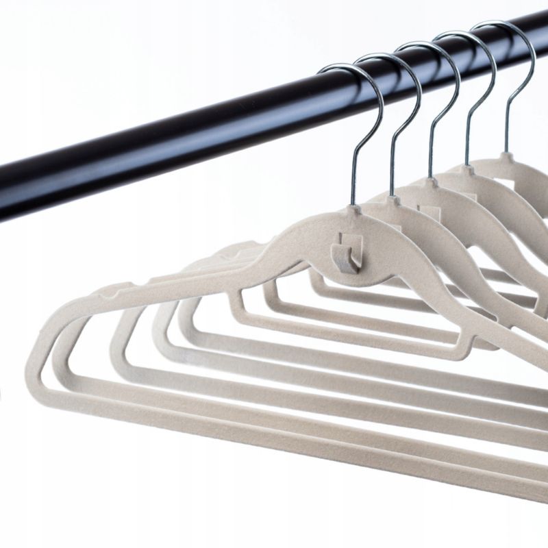 KADAX flokkede bøjler til tøj, 5 stk., lysegrå