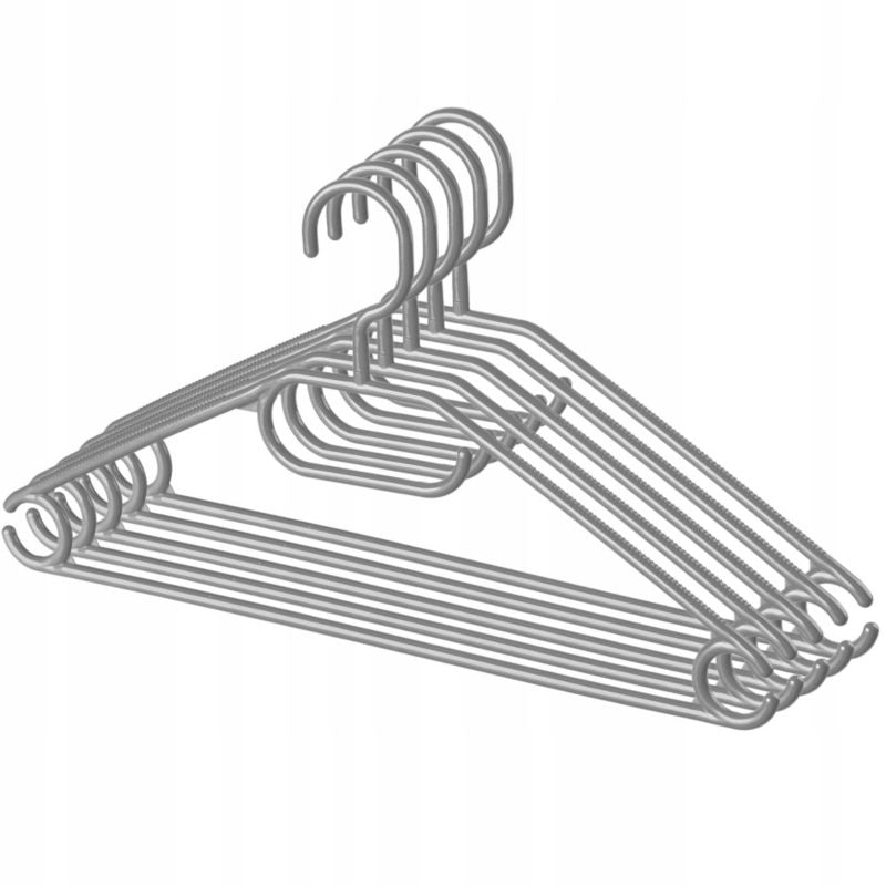 KADAX drejelige plastikbøjler til tøj, grå, 5 stk.