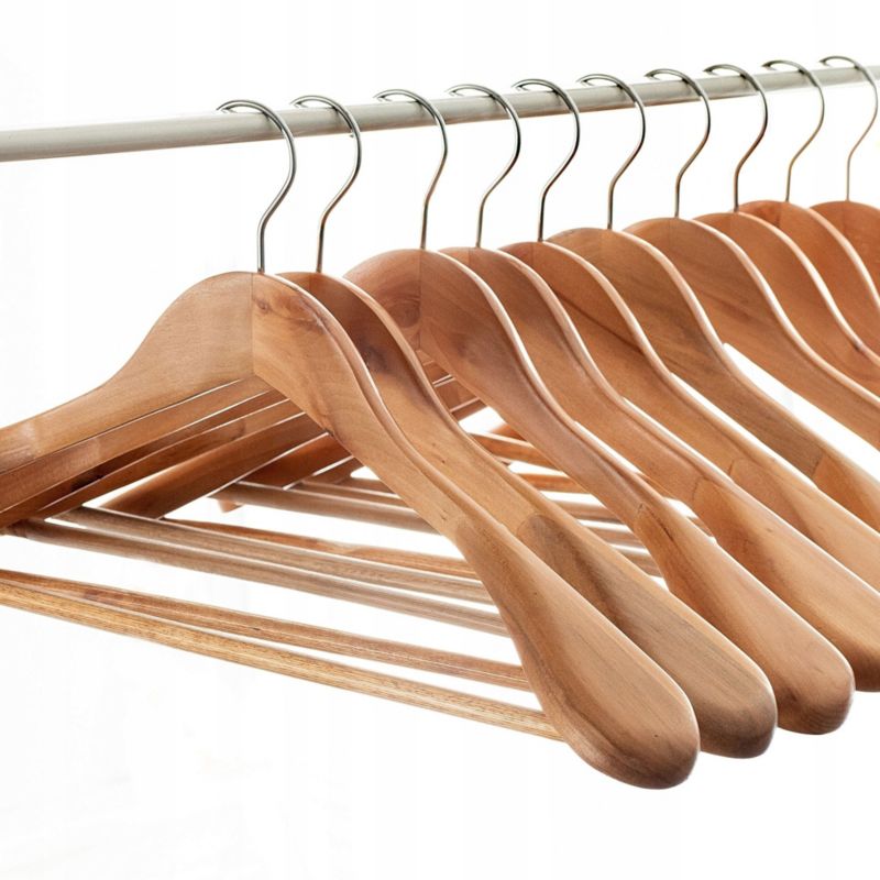 KADAX træbøjler til garderobe sæt med 12 stk.