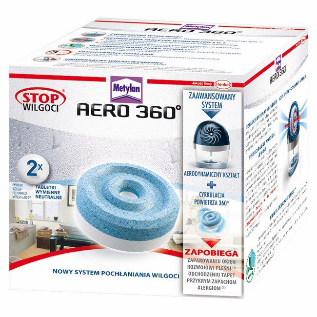 Metylan Power Tab 2 x 450 g udskiftelige tabletter til fugtabsorber