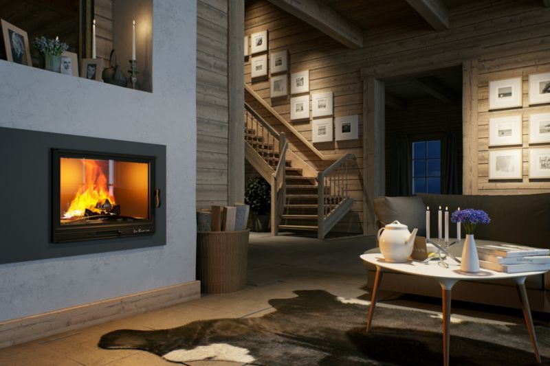 NORDflam LB 800 PW Eko brændeindsats med vandkappe