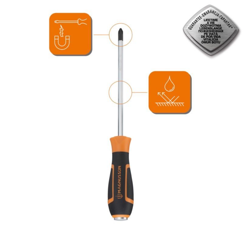 Magnusson slag‑skruetrækker PH2 x 150 mm