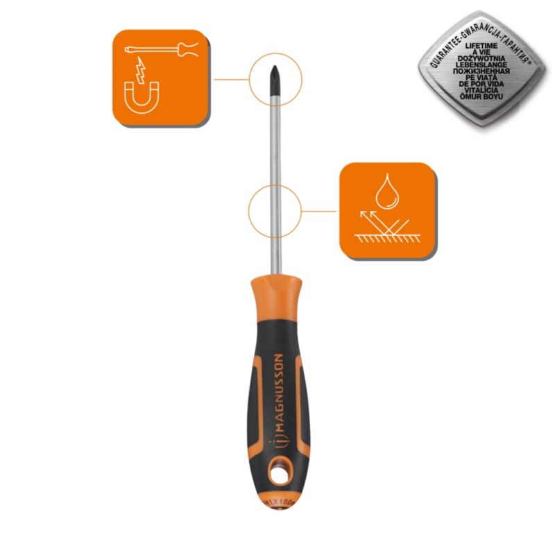 Magnusson Philips PH1 100 x 5 mm krydskærvskruetrækker