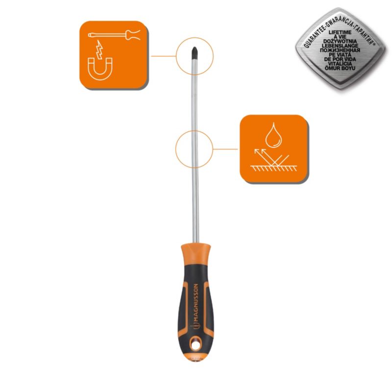 Magnusson Philips PH2 krydskærvskruetrækker 200 x 6 mm