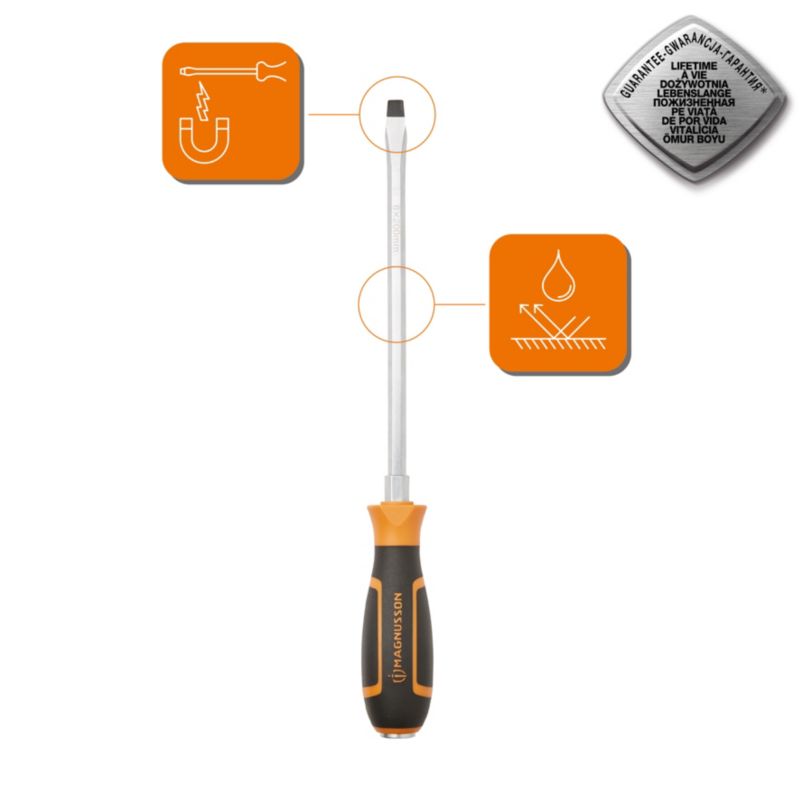 Magnusson fladskruetrækker til slag 8 x 200 mm