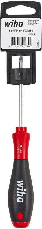 Wiha PZ1 x 80 mm Pozidriv-skruetrækker