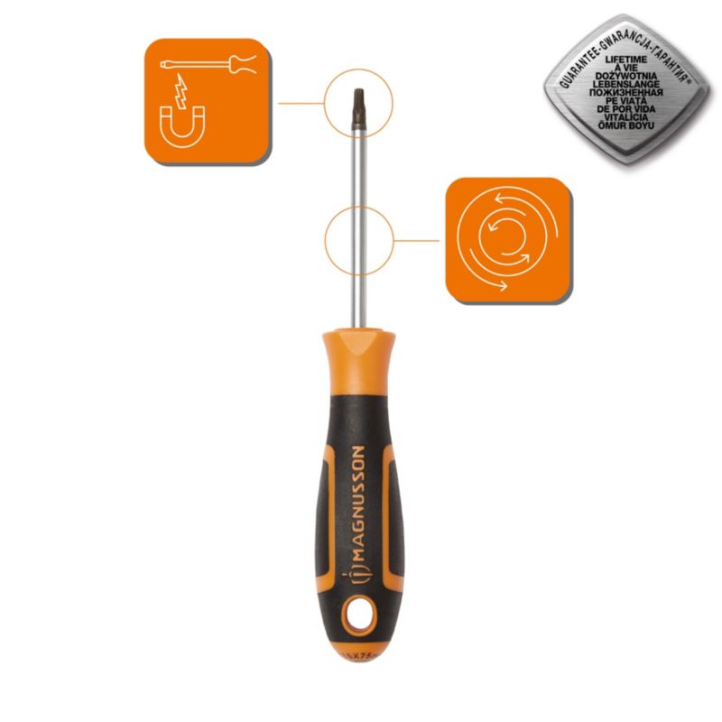 Magnusson Torx-skruetrækker T15 75 mm