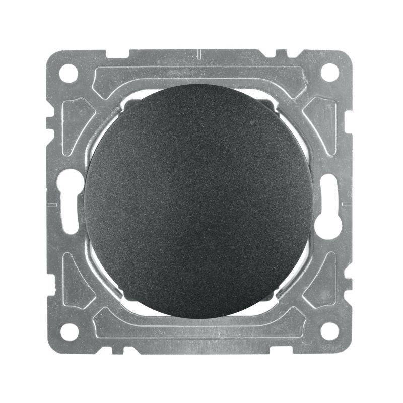 DPM Oval enkelt afbryder sort