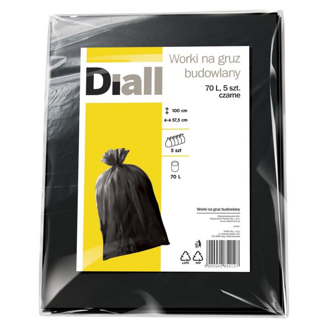 Diall affaldsposer 70 l, 5 stk.