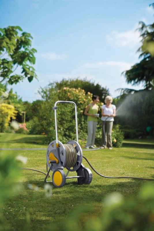 Hozelock plastvogn til slange 90 m