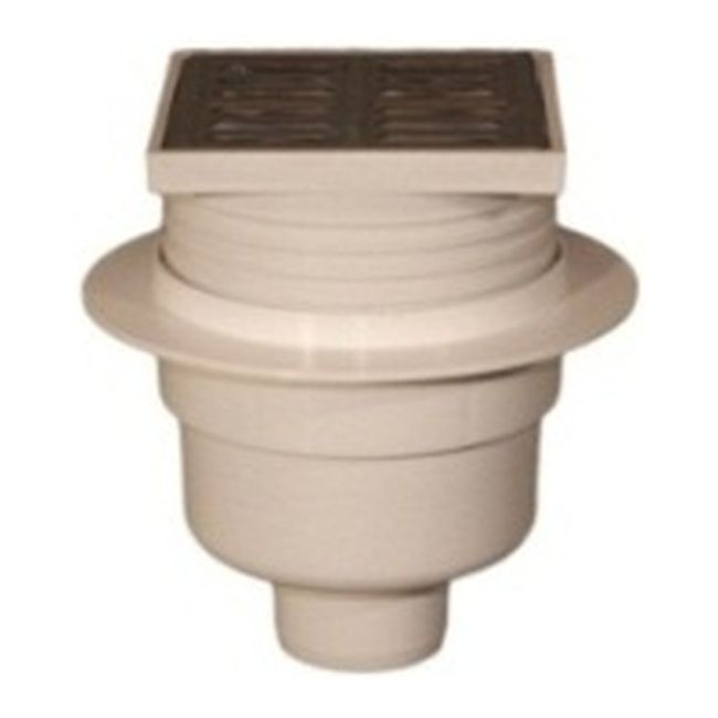 Simpel afløbsrist med 100 cm ramme til kloak