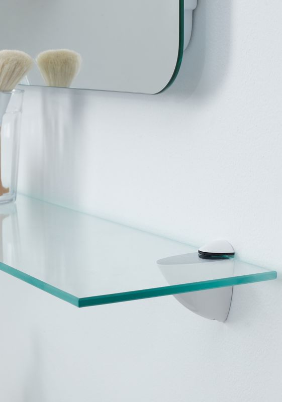 Form Rest 19 mm hvid vægbeslag, 2 stk.