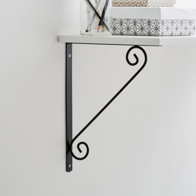 Smedet konsol Form Antik 250 x 300 mm mat-sort