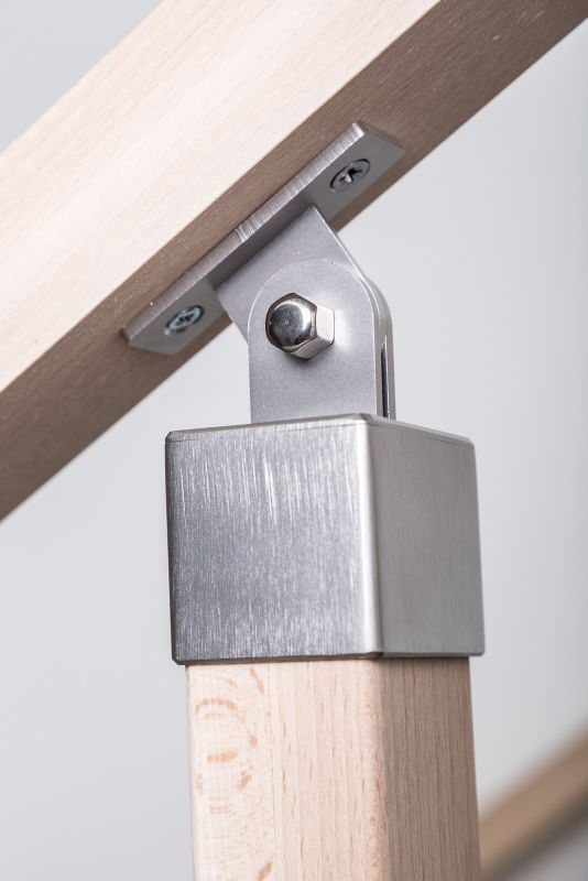 Justerbar gelænderbeslag Kornik i rustfrit stål 37 x 47 mm