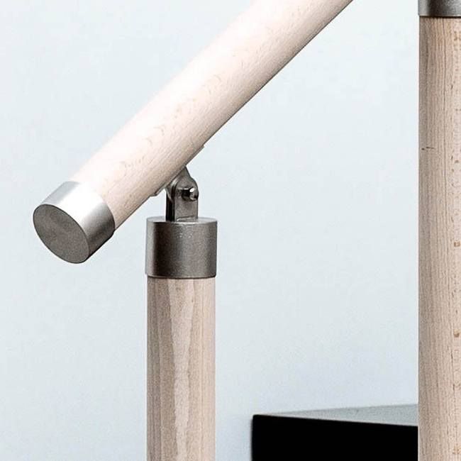 Justerbar håndlistebeslag Kornik i rustfrit stål, Ø 50 mm