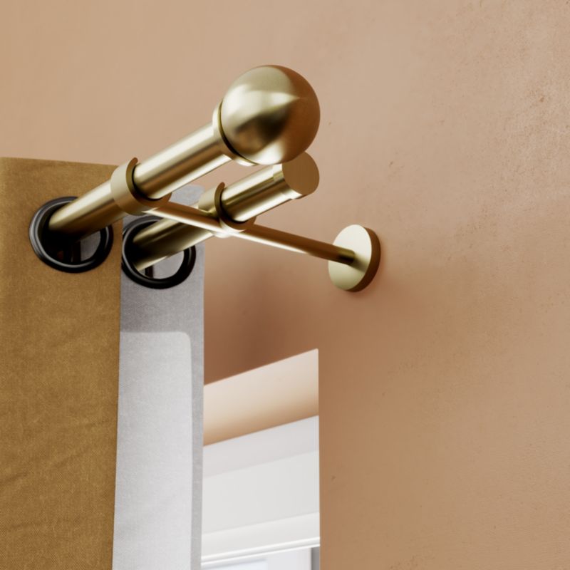 Dobbelt vægbeslag Goodhome Elasa 19/28 mm i guld