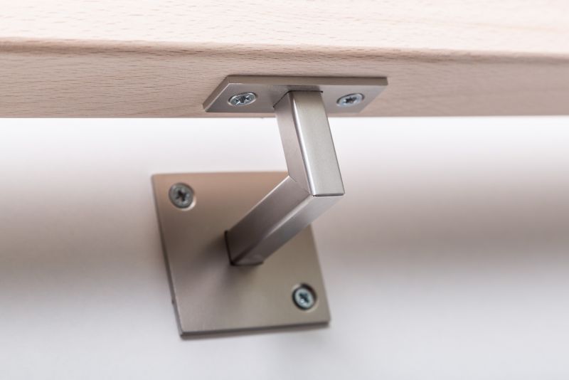 Rustfri stål vægbeslag til gelænder Kornik 37 x 47 mm
