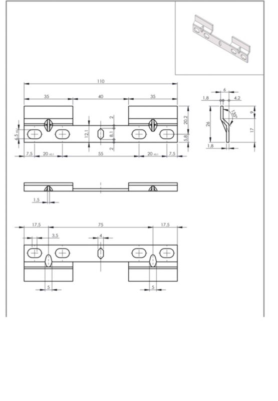 Bærer med støtte til vægskab GoodHome Cicely
