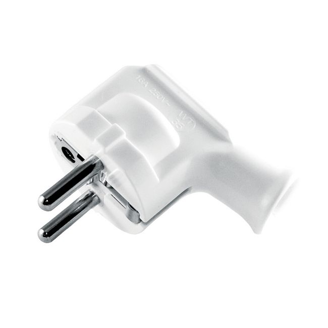 Elgotech WT-35 vinklet stikprop 16 A hvid