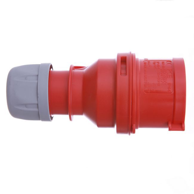 PCE Twist bærbar industristik med jordforbindelse 3P+Z+N 16 A rød